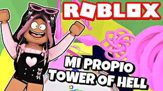 ¡CONSTRUYENDO MI PROPIO TOWER OF HELL! - TERRACOTA TOWER BUILD MODE - MICHI RØBLØX