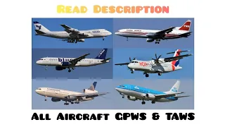 🔊✈️All Aircraft GPWS/TAWS "Pull Up" Compilation ✈️🔊