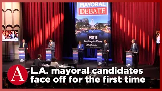 Leading candidates for L.A. Mayor face off for the first time