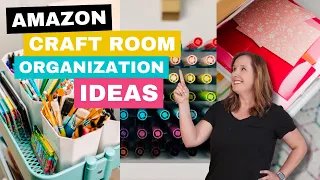 10 Amazon Craft Room Organization Ideas | Budget Craft Studio Organizing