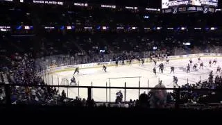 Tampa Bay Lightning warm ups vs Carolina Hurricanes 12/31/2011