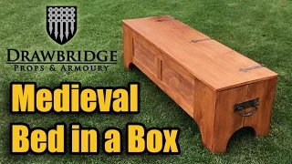 Medieval Bed in Box - Converts from Medieval Chest to Camp Bed in 2 Minutes