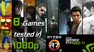 8 Games tested in 1080p | GTX 1660 Ti Ryzen 2700