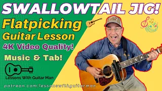 Swallowtail Jig for Flatpicking Guitar - Melody