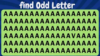 Find the odd letter | Challenge your eye to find odd letter #viral  #quiz #thequizworld