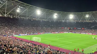 West Ham are massive. Scenes from West Ham v Sevilla UEFA Europa League 16/3/2022