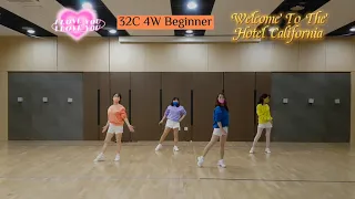 Welcome To The Hotel California - Line Dance 온라인 수업 따라하기(초급수업용)