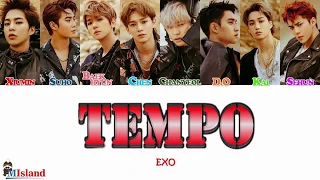 EXO (엑소) – TEMPO (템포) *Korean Vers. (Color Coded Lyrics Eng/Rom/Han/가사)