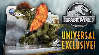 NEW DILOPHOSAURUS TOY! Jurassic World Universal Studios Exclusive Review in 4K / collectjurassic.com