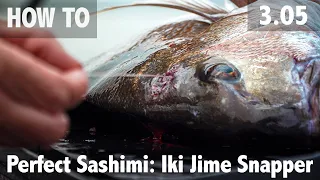 Perfect Sashimi: Iki Jime Snapper