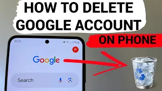 How to delete Google account on phone in 2024