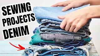 Denim Sewing Projects | Jeans Repurpose Ideas | DIY Denim Projects