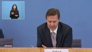 Regierungspressekonferenz mit Steffen Seibert