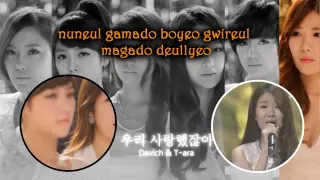We Were In Love - T-ara & Davichi (Karaoke/Instrumental)