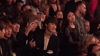 BTS reacts to Nicki Minaj on BBMas (no monitor)