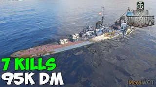 World of WarShips | Chapayev | 7 KILLS | 95K Damage - Replay Gameplay 1080p 60 fps