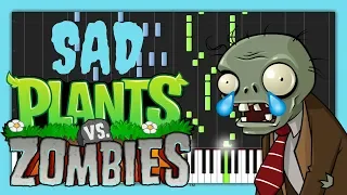 Graze The Roof Plants VS Zombies [SAD]  [Piano Tutorial] (Synthesia)