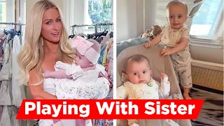 Paris Hilton's Son Phoenix Playing With His Baby Sister London