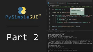 Intro to PySimpleGUI - Part 2