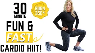 30 MINUTE FUN AND FAST CARDIO HIIT | Fat Burning Cardio | Tracy Steen