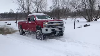 DURAMAX IN A BLIZZARD 12+ INCHES