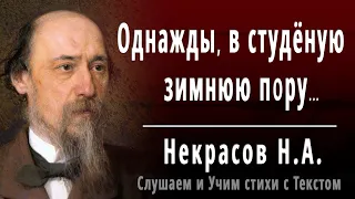 Н.А. Некрасов "Однажды, в студеную зимнюю пору" (Мужичок с ноготок) - Слушать и Учить аудио стихи