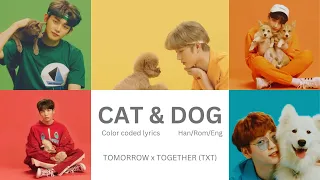 TXT (투모로우바이투게더) - Cat & Dog [Color Coded Lyrics/Han/Rom/Eng) | SeoulkU