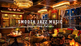 Smooth Jazz Instrumental Music & Cozy Coffee Shop Ambience ☕ Soft Jazz Music for Relax,Stress Relief