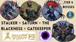 Shadow Fight 2 Gatekeeper + The Blackness + Saturn + Stalker ( Last Tier Bosses Of SF2 )