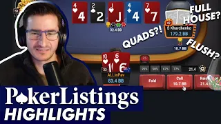 The most bizarre hand for AllInPav: Online Poker Highlights!