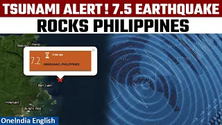 Philippines Rocked by 7.5 Magnitude Quake, Triggers Tsunami Alert| Oneindia News