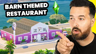 I built this barn themed restaurant in The Sims 4! Dine Out Multiplayer (Part 37)