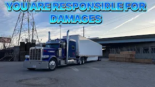 WHO’S RESPONSIBLE FOR DAMAGES? YOU ARE!! PETERBILT 389 GLIDER