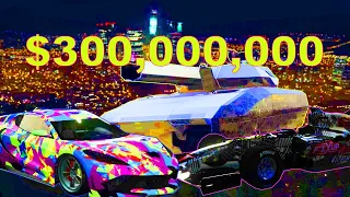 GTA online- Garage tours- $300,000,000