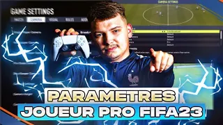 MES PARAMÈTRES DE JOUEUR PRO SUR FIFA 23 ! 🔥