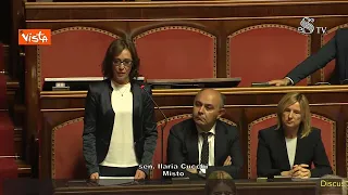 Ilaria Cucchi emozionata al Senato racconta del fratello Stefano