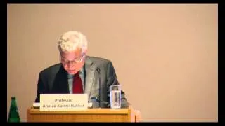 Kamran Djam 2012 Annual Lecture at SOAS: The Exilic Mode in Persian Literature part 1