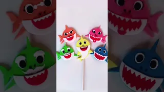 Making the Baby Shark family out of fondant | Not a tutorial- just watch and enjoy