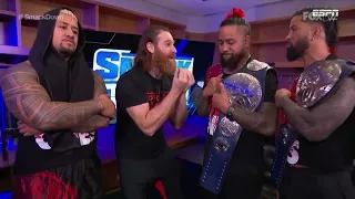 El Bloodline segmento BackStage - WWE SmackDown 4 de Noviembre 2022 Español Latino