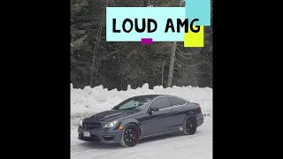 LOUD drive in the C63 AMG!