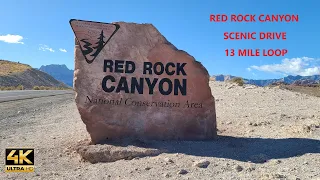 RED ROCK CANYON, LAS VEGAS, NEVADA 4K  - SCENIC DRIVE LOOP