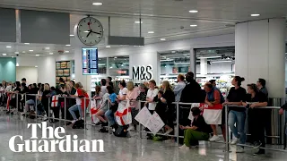 'Absolutely gutted': fans miss out on welcoming Lionesses home at Heathrow