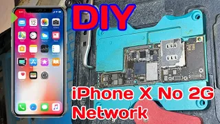 How To Repair iPhone X No 2G Network | Restoration iPhone X No 2G Network | #@SanService
