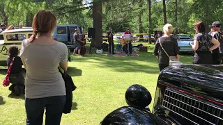 Parade of old cars. Finland