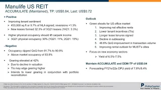 Weekly Market Outlook: Ascott Residence Trust, CapitaLand, Manulife US REIT, Prime US REIT & More...