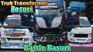 Ditdim Battle Basuri & Truk Hino Transformer Full Basuri Boss,Bocil Joget-Joget