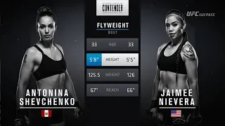 ANTONINA  SHEVCHENKO  VS JAIMEE  NIEVERA