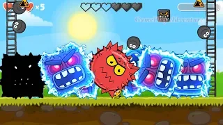 Red Ball 4 : All Shape Of Bosses Volume 5 ' Fusion Battle ' with Black ball, C.Orange ball, Red ball