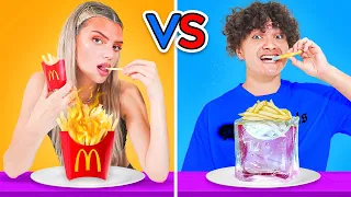 HOT vs COLD FOOD CHALLENGE w/ Sommer Ray & Alissa Violet
