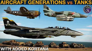 Which Era Of Aircraft Can Destroy A WWII Tank Battalion Most Efficiently? | DCS